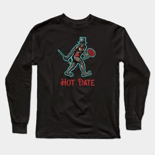 Hot Date Bigfoot Long Sleeve T-Shirt